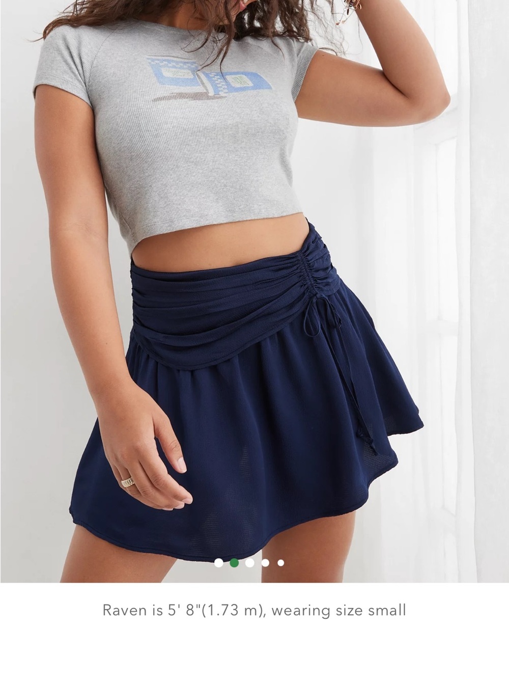 Aerie Uptown Mini Skirt in navy back to school